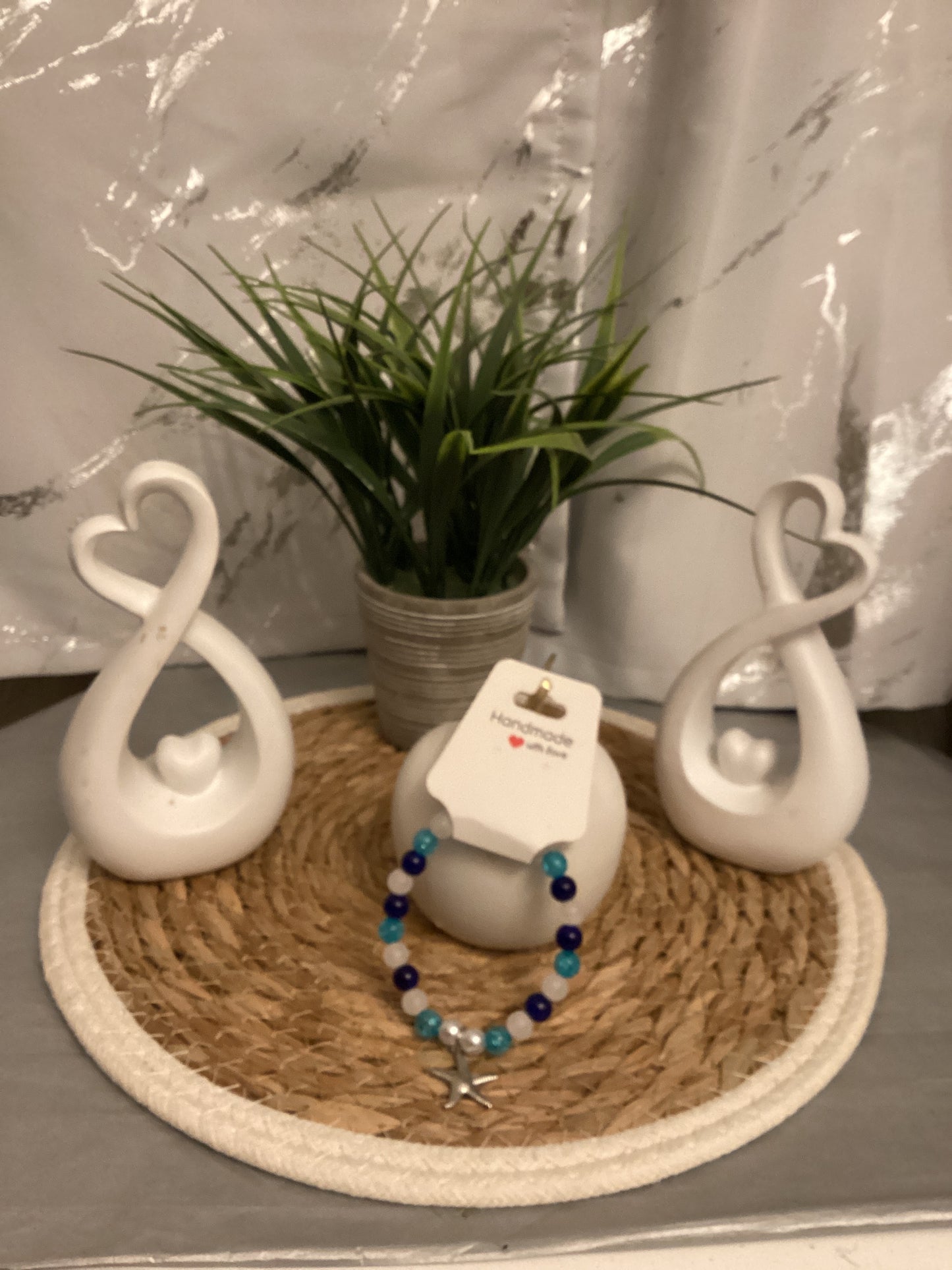 Bracelet avec étoile argenté