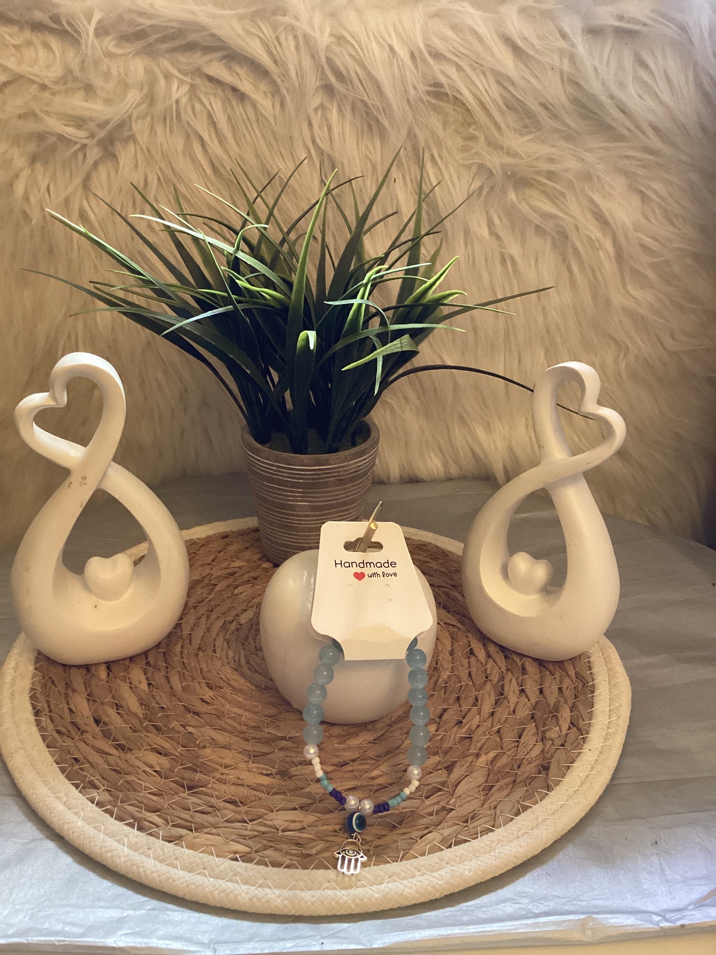 Bracelet avec pendentif 🪬 et bleu