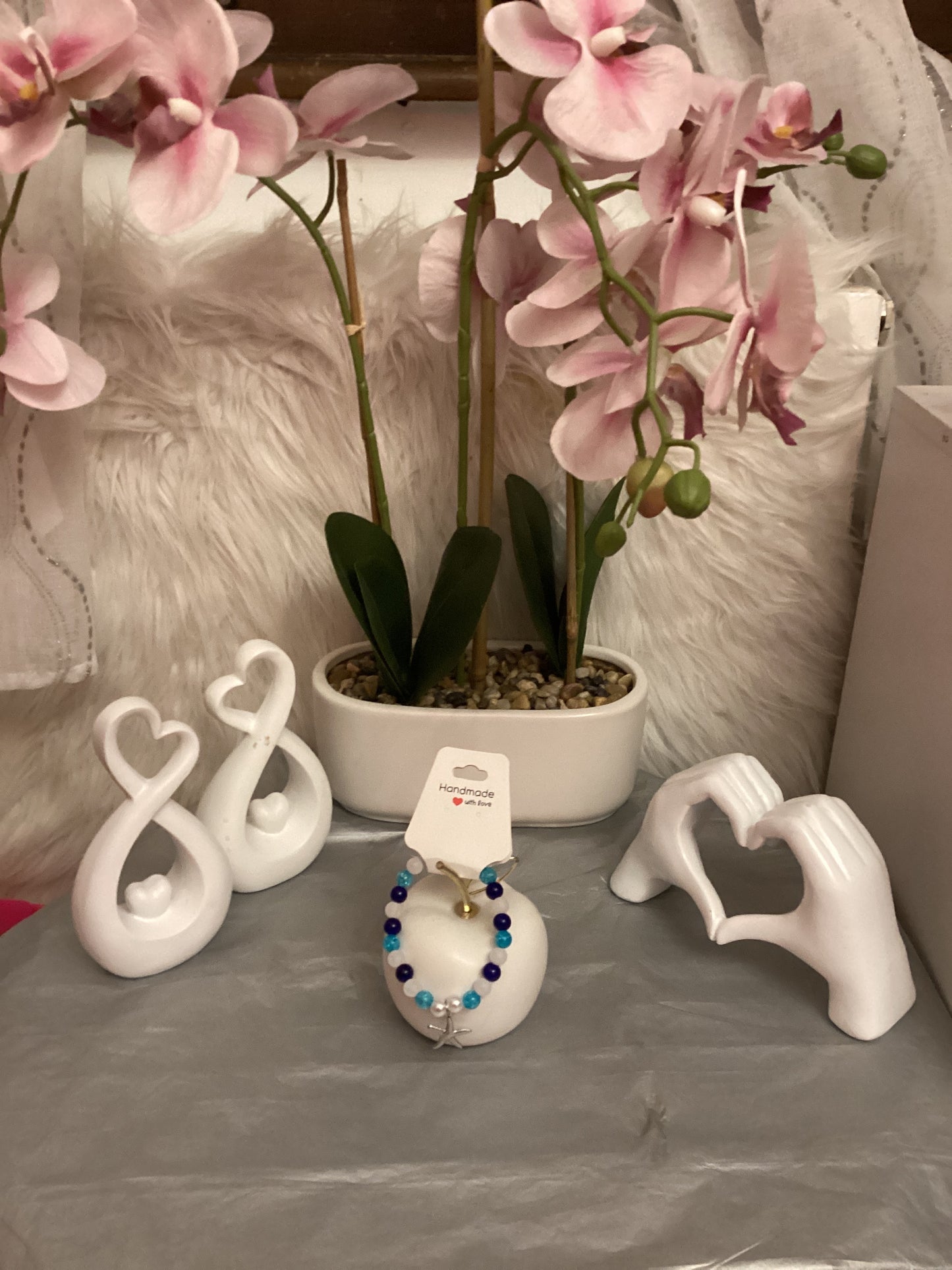 Bracelet bleu brillant ciel