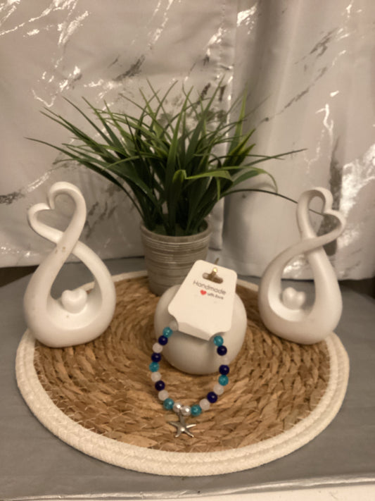 Bracelet avec étoile argenté