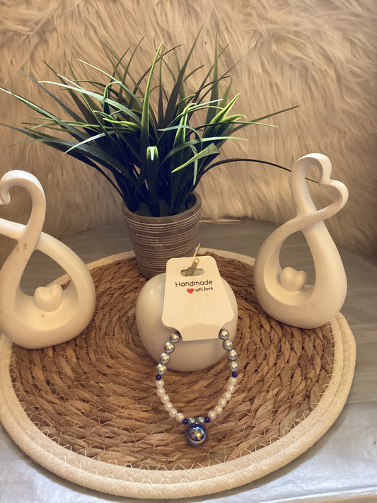 Bracelet avec breloque bleu