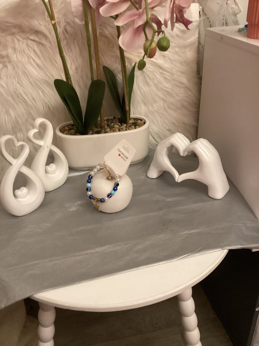 Bracelet mauvais oeil 🧿  et étoile argenté